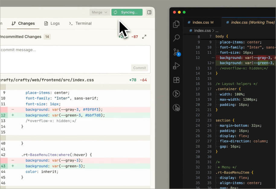 Instantly test agent changes