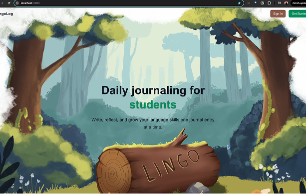 Dale used Sculptor to build [a foreign-language journaling app](https://lingolog.app). While Sculptor handled the refactors, fixed build issues, and churned through background tasks, he spent his time painting the landing page. In his words:

“In a world where generative art is booming, I used Sculptor to write code so that I could go make art.”  