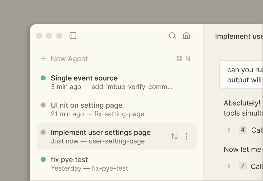 Spin up parallel agents